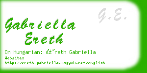 gabriella ereth business card